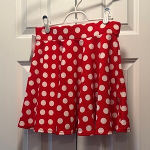 NWT Red Polka Dot Skirt